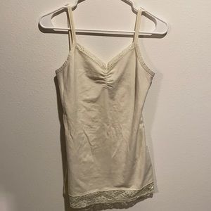 Buckle Lace Trim Tank